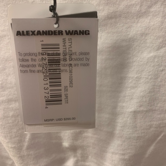 Alexander Wang White Crop Top S NWT - Picture 4 of 4